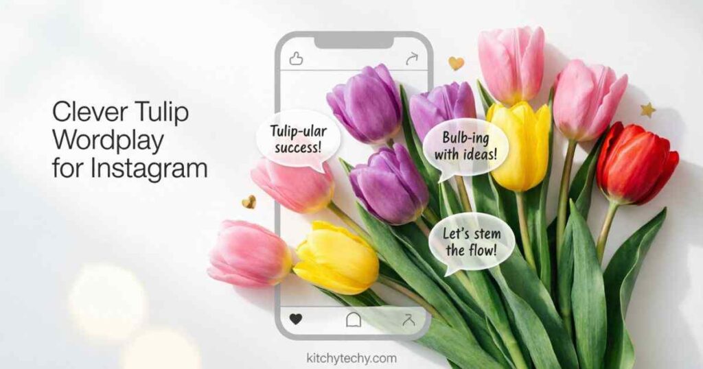 Clever Tulip Wordplay for Instagram