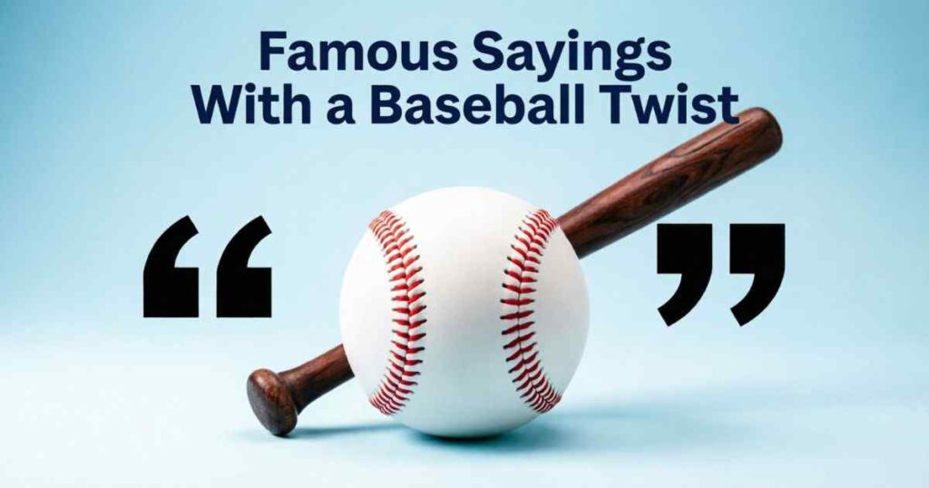 Famous Sayings With a Baseball Twist