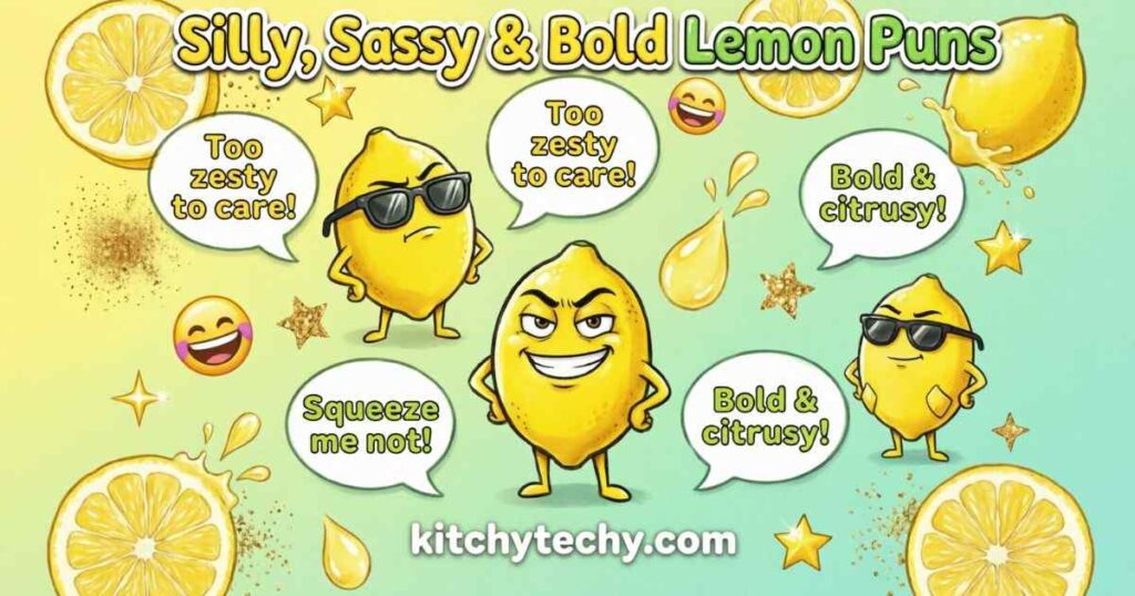 Silly, Sassy & Bold Lemon Puns