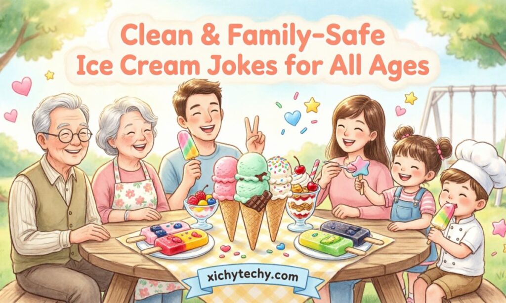 Clean & Family-Safe Ice Cream Jokes for All Ages
