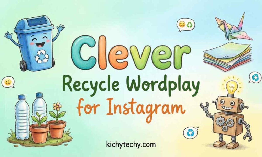 Clever Recycle Wordplay for Instagram