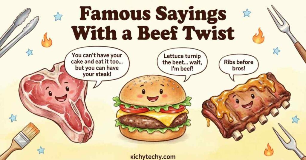 Famous Sayings With a Beef Twist