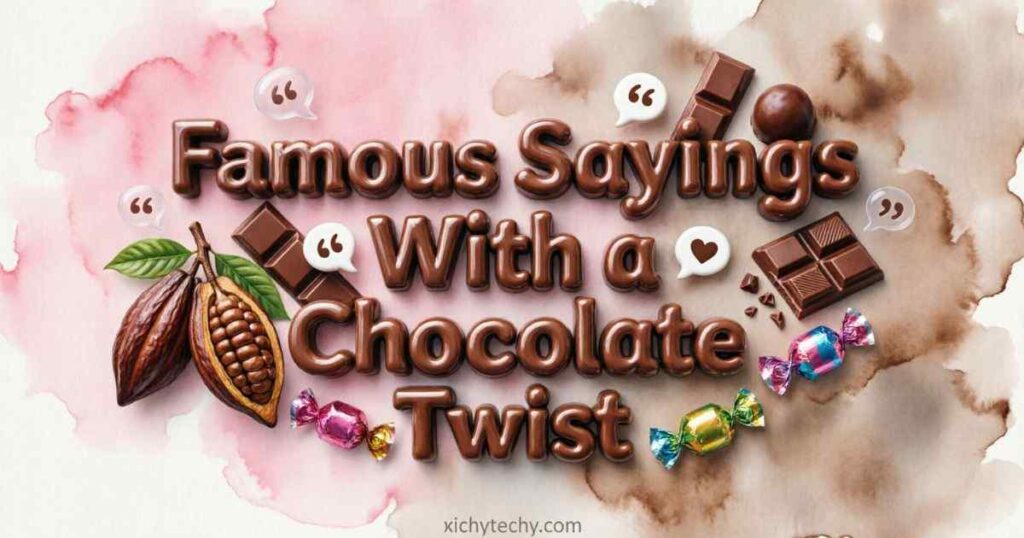 Famous Sayings With a Chocolate Twist