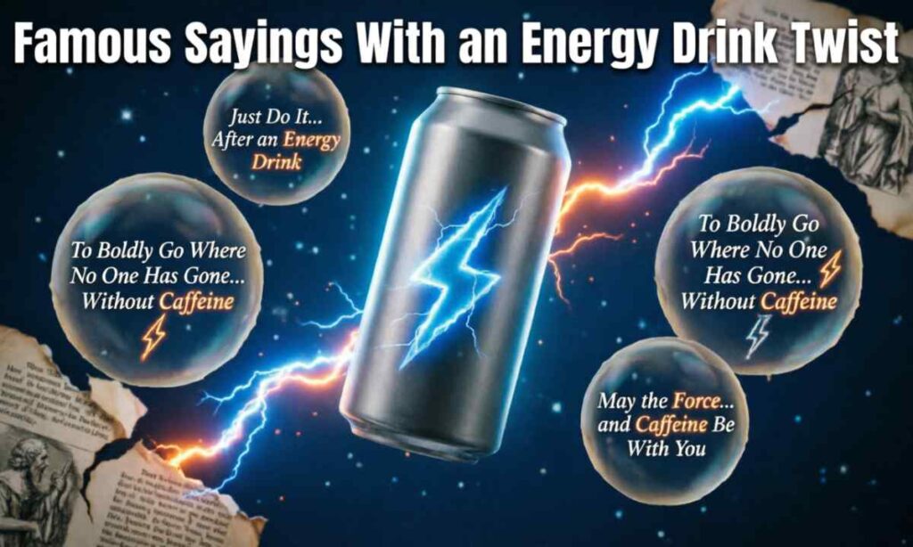 Famous Sayings With an Energy Drink Twist