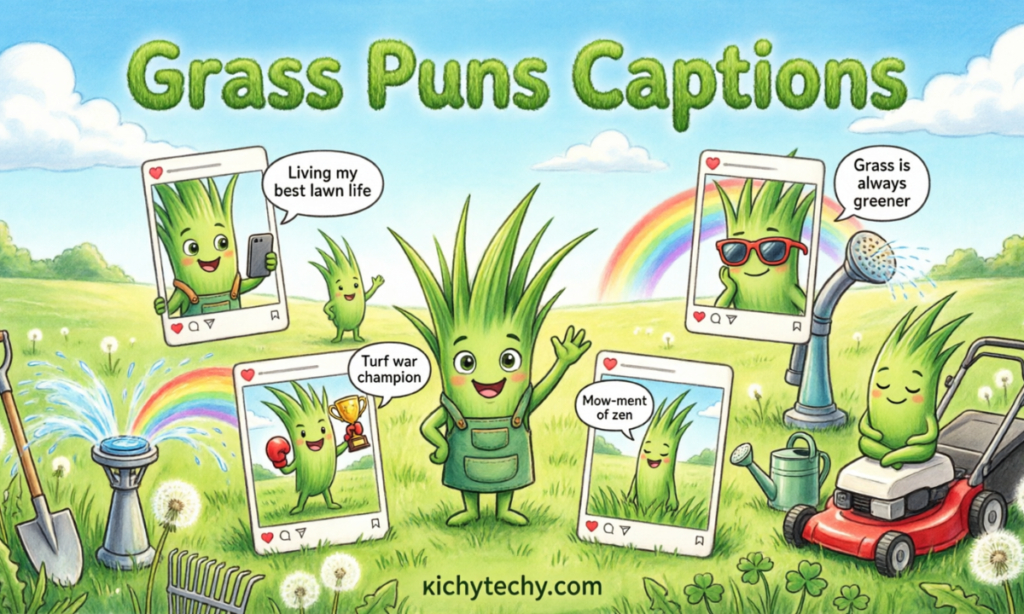 Grass Puns Captions