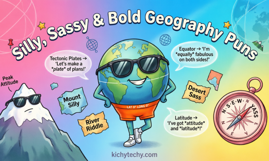 Silly, Sassy & Bold Geography Puns