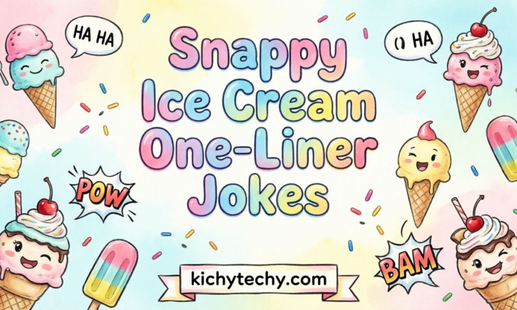 Snappy Ice Cream One-Liner Jokes