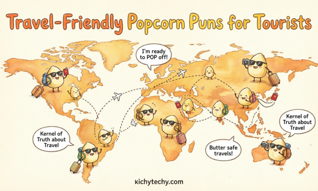 Travel-Friendly Popcorn Puns for Tourists