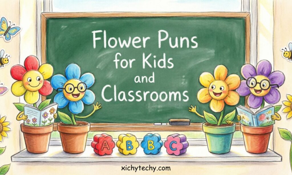 Flower Puns for Kids and Classrooms
