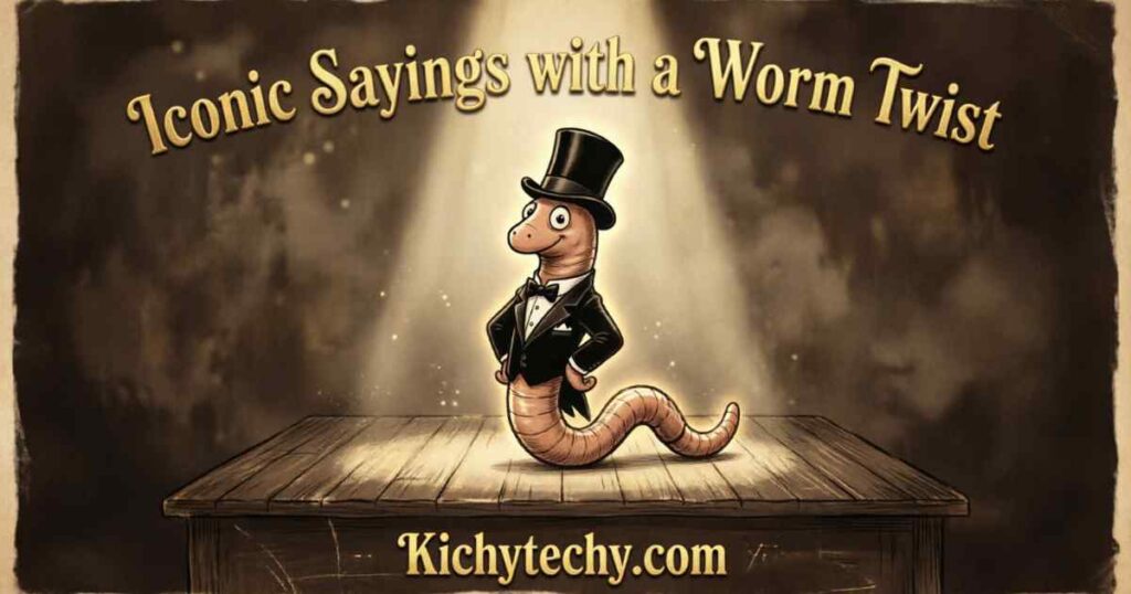 Iconic Sayings with a Worm Twist