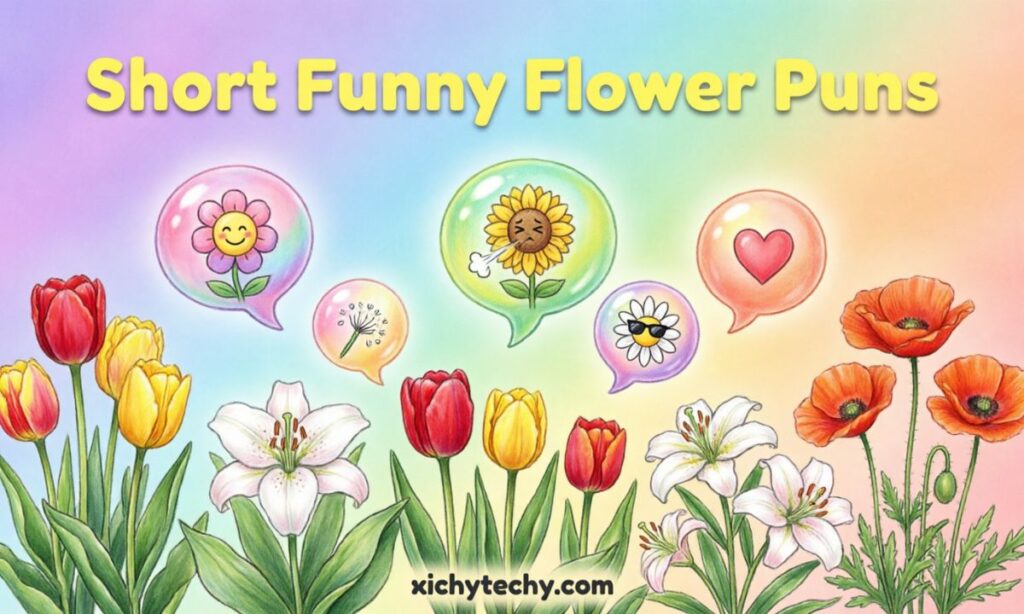 Short Funny Flower Puns