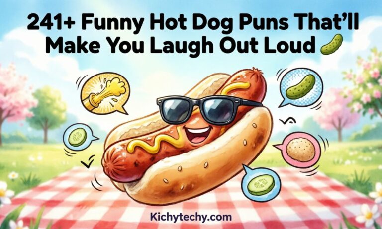 Funny Hot Dog Puns Feature Image