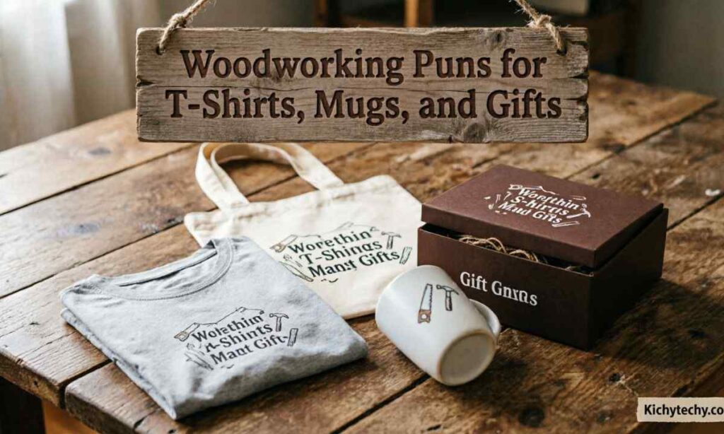 Woodworking Puns for T-Shirts, Mugs, and Gifts