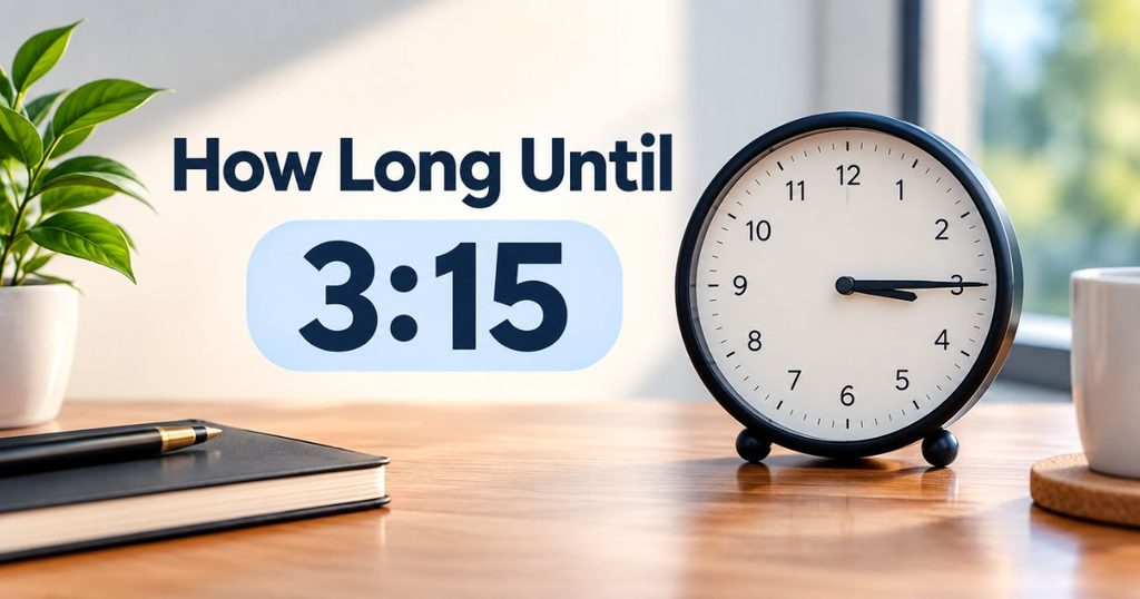How Long Until 3:15? Quick Answer, Simple Math, and Time Chart