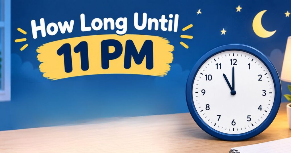 how long until 11pm