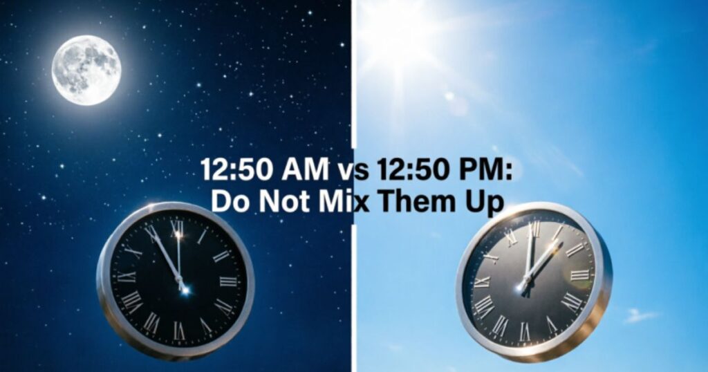 1250 AM vs 1250 PM Do Not Mix Them Up