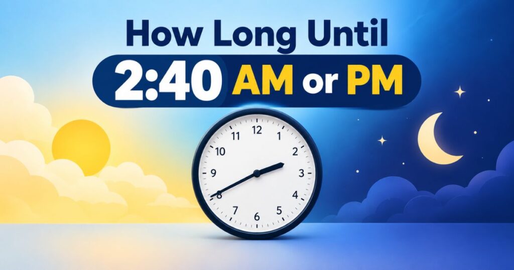 How Long Until 240 AM or PM