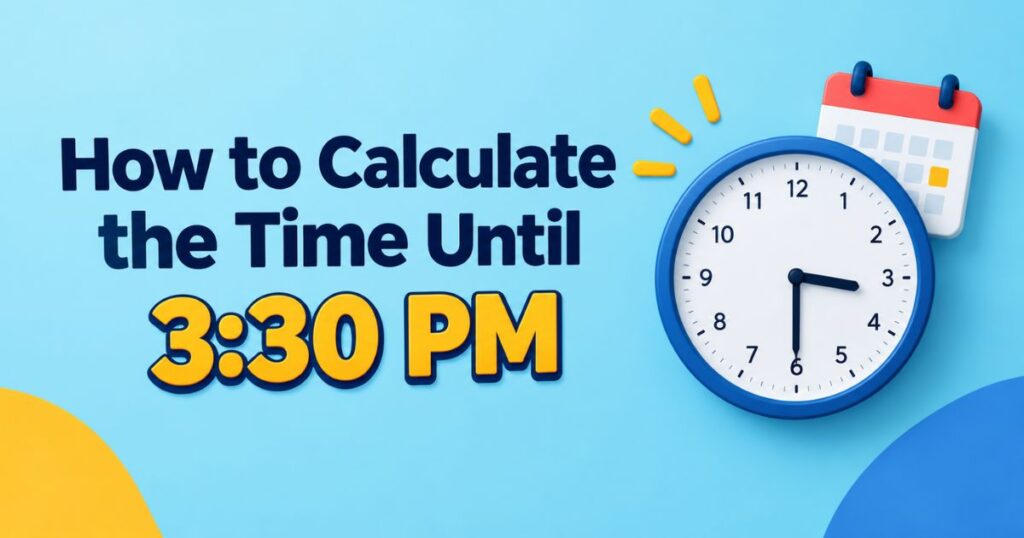 How to Calculate the Time Until 3:30 PM