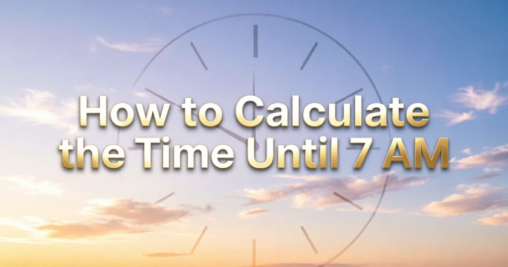 How to Calculate the Time Until 7 AM