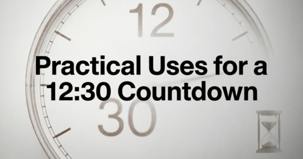 Practical Uses for a 1230 Countdown
