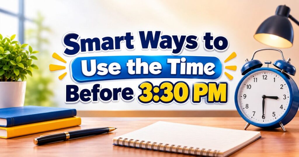 Smart Ways to Use the Time Before 330 PM