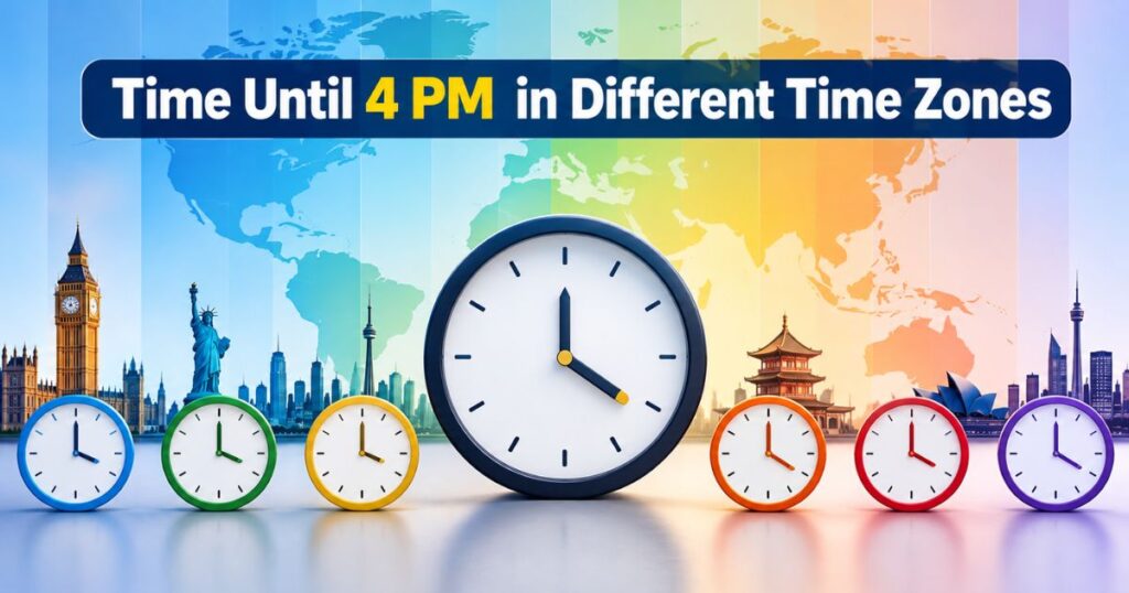 Time Until 4 PM in Different Time Zones