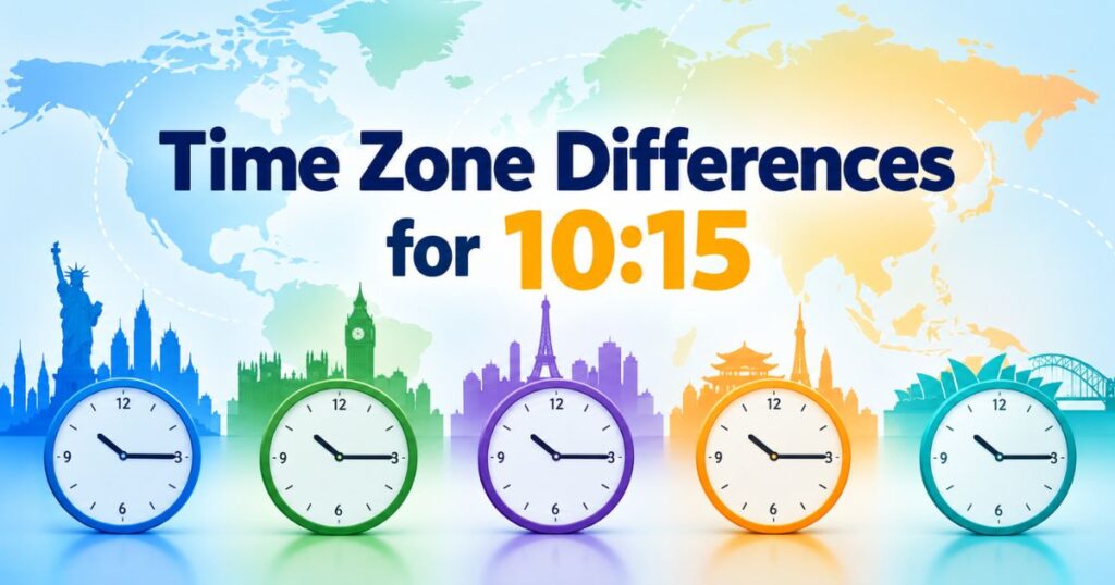 Time Zone Differences for 1015