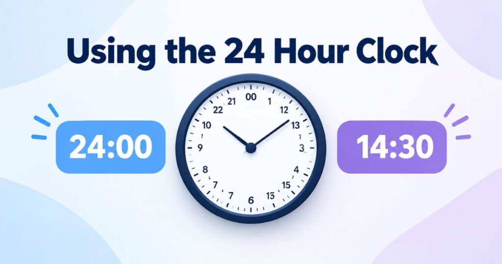 Using the 24 Hour Clock