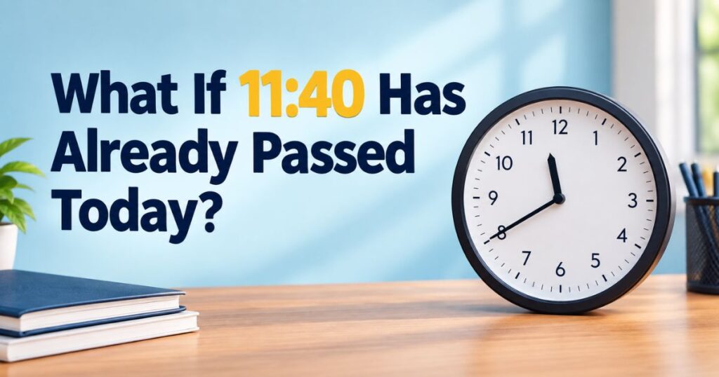 What If 1140 Has Already Passed Today