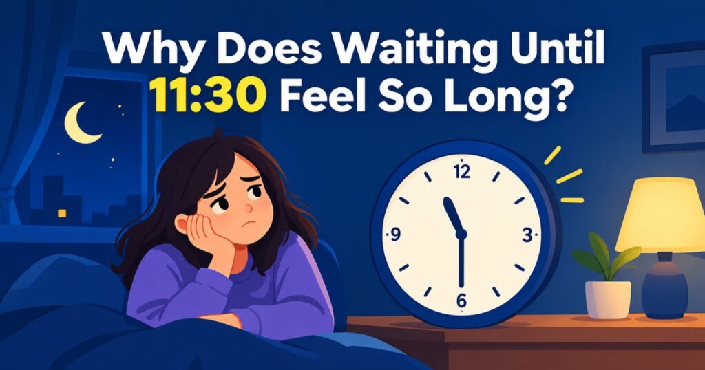 Why Does Waiting Until 1130 Feel So Long